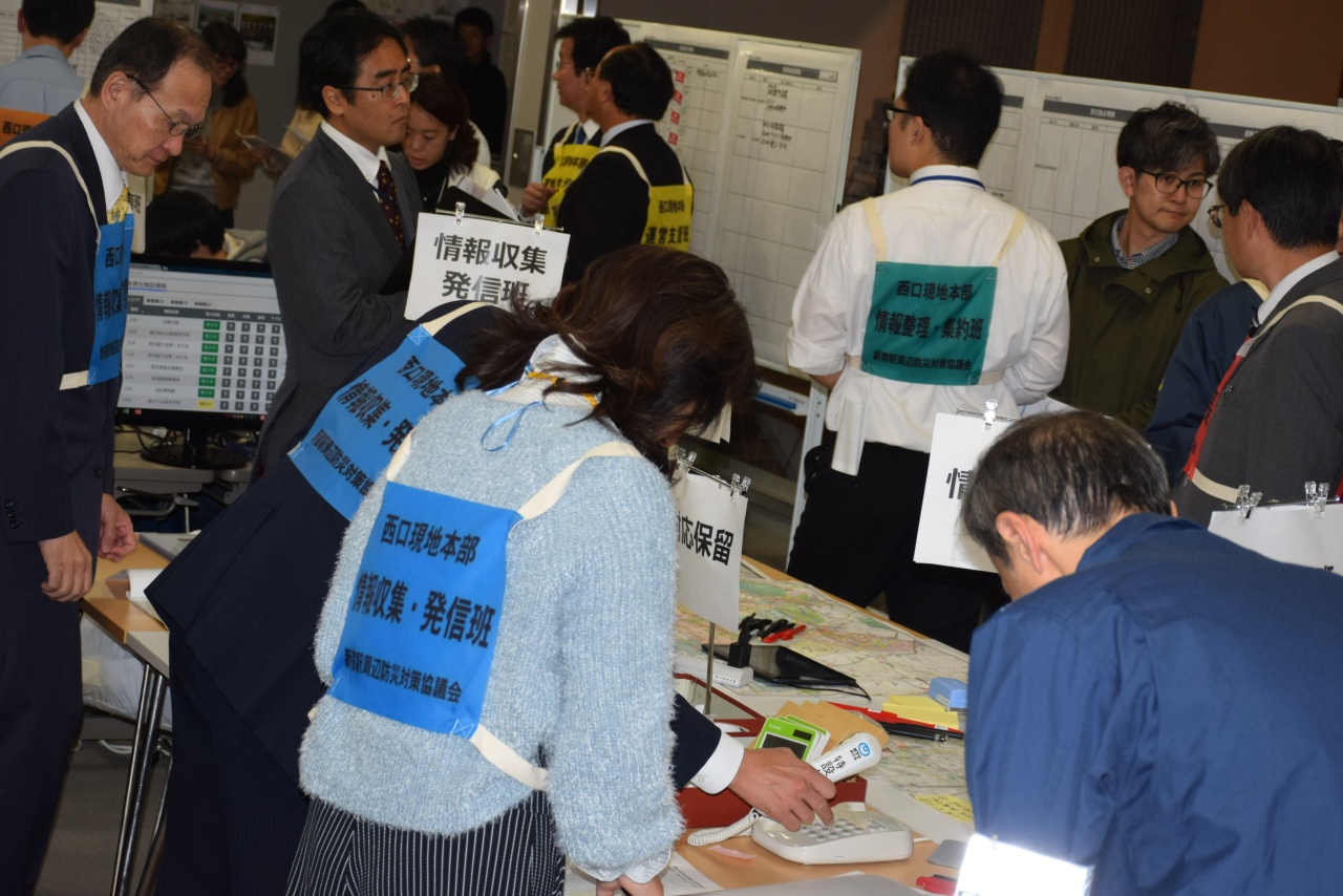 新宿キャンパスで新宿西口地域地震防災訓練を行いました
