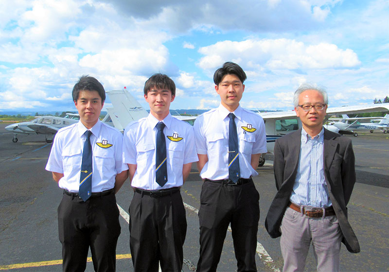 武沢教授が航空理工学専攻の米国訓練提携校を訪問