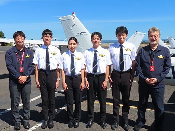 航空理工学専攻の米国訓練提携校を訪問